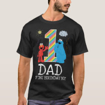 Sesame Street Rainbow 1st Birthday | Dad T-Shirt Sesame Street Rainbow 1st Birthday | Dad T-Shirt