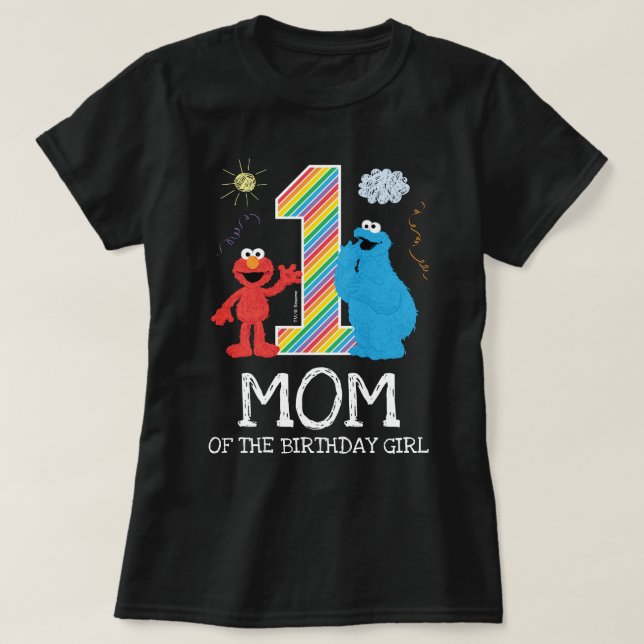 Sesame Street Cookie Monster - Birthday Mom T-Shirt