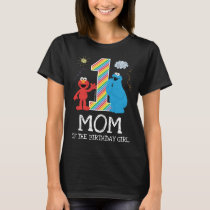 Sesame Street Rainbow 1st Birthday | Mom T-Shirt Sesame Street Rainbow 1st Birthday | Mom T-Shirt