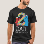 Sesame Street Rainbow 2nd Birthday | Dad T-Shirt<br><div class="desc">Celebrate your child’s special milestone with the Sesame Street Rainbow 2nd Birthday Dad T-Shirt. Featuring vibrant rainbow accents and beloved Sesame Street characters like Elmo and Cookie Monster, this cheerful design is perfect for proud dads joining in their child’s 2nd birthday celebration. Add a colorful and playful touch to your...</div>