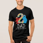 Sesame Street Rainbow 2nd Birthday | Dad Tri-Blend Shirt<br><div class="desc">Customize this super cute t-shirt design brought to you by Sesame Street. This is the perfect party t-shirt for the birthday Dad of the Birthday Girl or Boy.   © 2024 Sesame Workshop. www.sesamestreet.org</div>