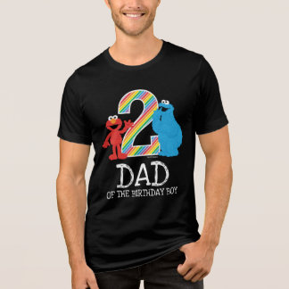 Sesame Street Rainbow 2nd Birthday | Dad Tri-Blend Shirt