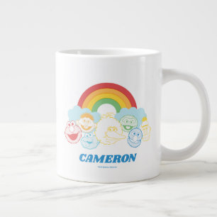 Sesame Street Rainbow Graphic Add Your Name Giant Coffee Mug