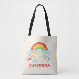 Sesame Street Rainbow Graphic Add Your Name Tote Bag