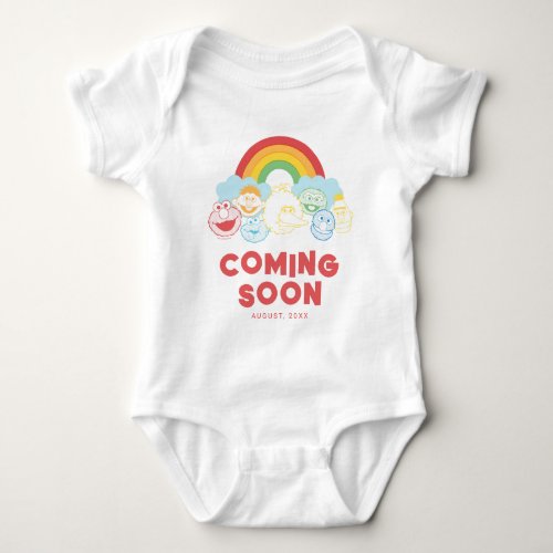 Sesame Street  Rainbow  Hello Im New Here Baby Bodysuit