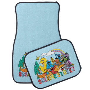Sesame Street Rainbow Wave Car Floor Mat