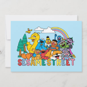 Sesame Street   Rainbow Wave Card