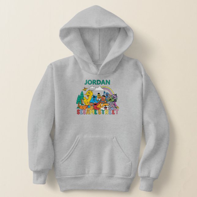 Sesame Street | Rainbow Wave Hoodie (Laydown)