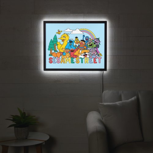 Sesame Street  Rainbow Wave LED Sign