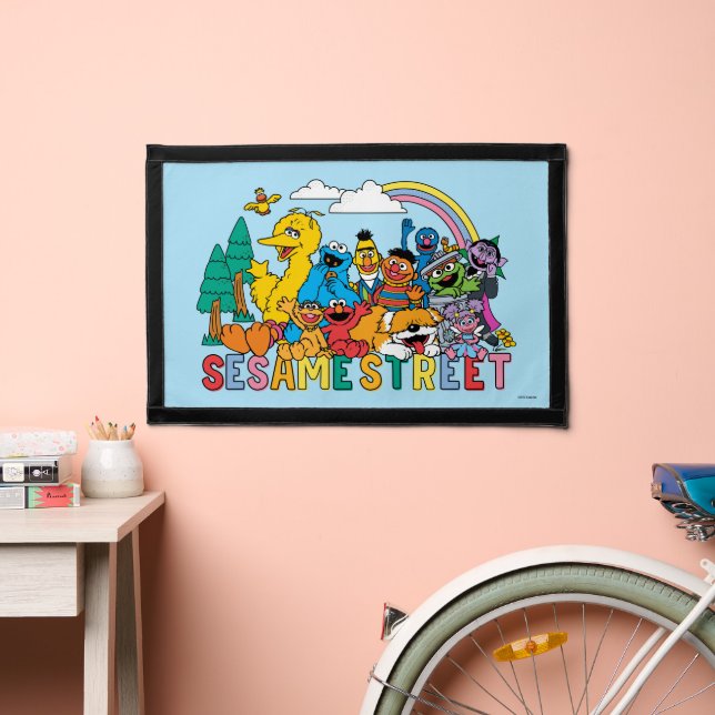 Sesame Street | Rainbow Wave Pennant (Insitu 2)