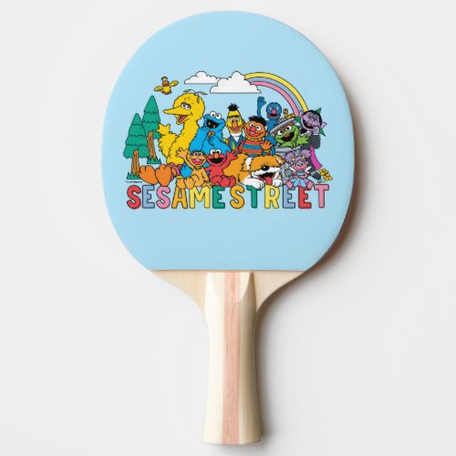 Sesame Street  Rainbow Wave Ping Pong Paddle