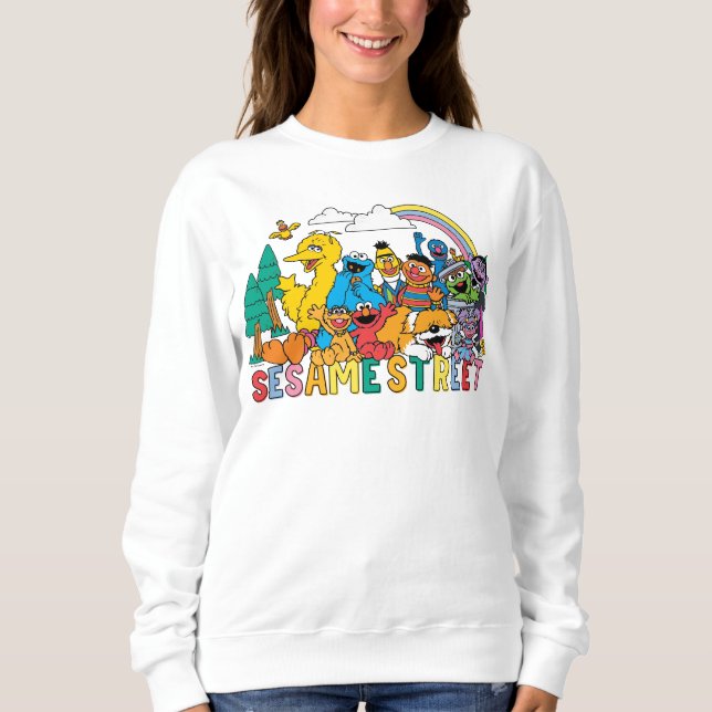 Sesame Street | Rainbow Wave Sweatshirt (Front)