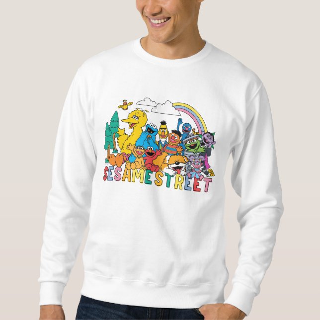 Sesame Street | Rainbow Wave Sweatshirt (Front)