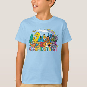 Sesame Street Rainbow Wave T-Shirt