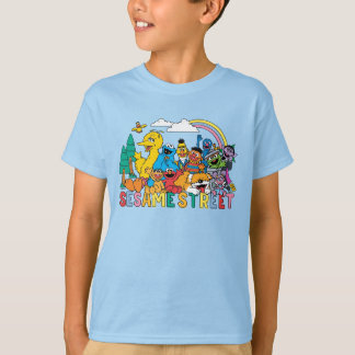 Sesame Street | Rainbow Wave T-Shirt
