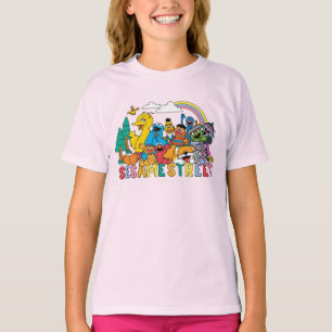 Sesame Street Rainbow Wave T-Shirt
