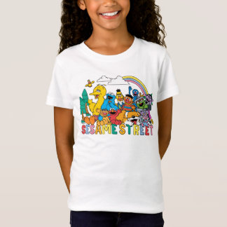 Sesame Street | Rainbow Wave T-Shirt
