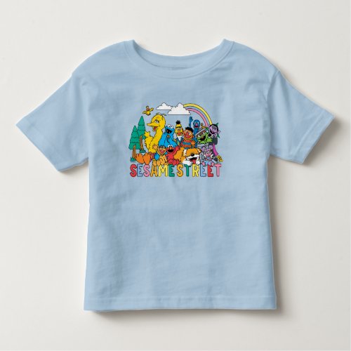 Sesame Street  Rainbow Wave Toddler T_shirt