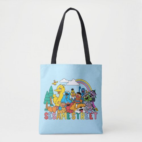 Sesame Street  Rainbow Wave Tote Bag
