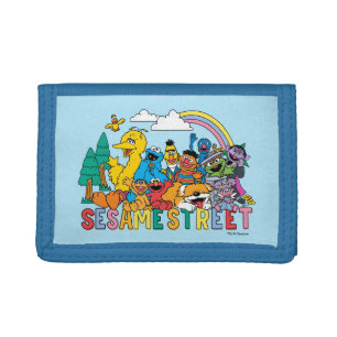 Sesame Street Rainbow Wave Tri-fold Wallet