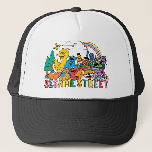 Sesame Street  Rainbow Wave Trucker Hat