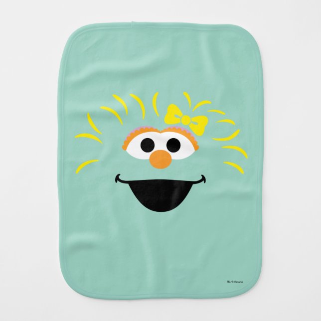 Sesame Street | Rosita Face Art Baby Burp Cloth (Front)