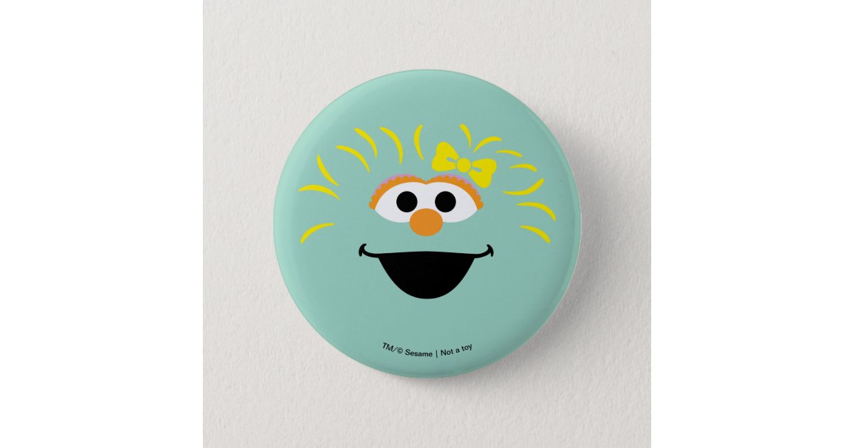Sesame Street Rosita Face Art Button Zazzle 