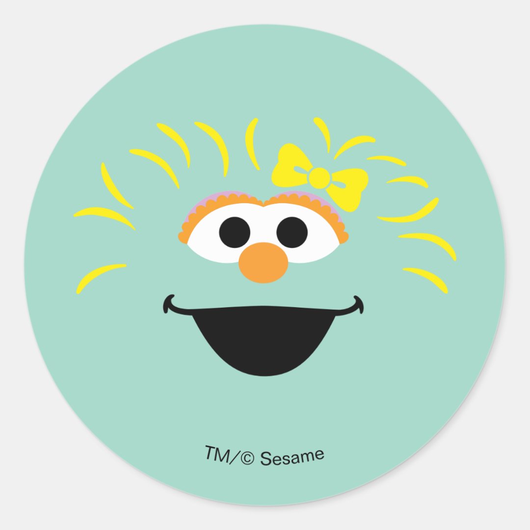 Sesame Street Rosita Face Art Classic Round Sticker Zazzle 
