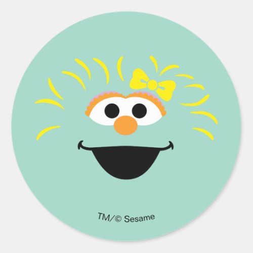 Sesame Street  Rosita Face Art Classic Round Sticker