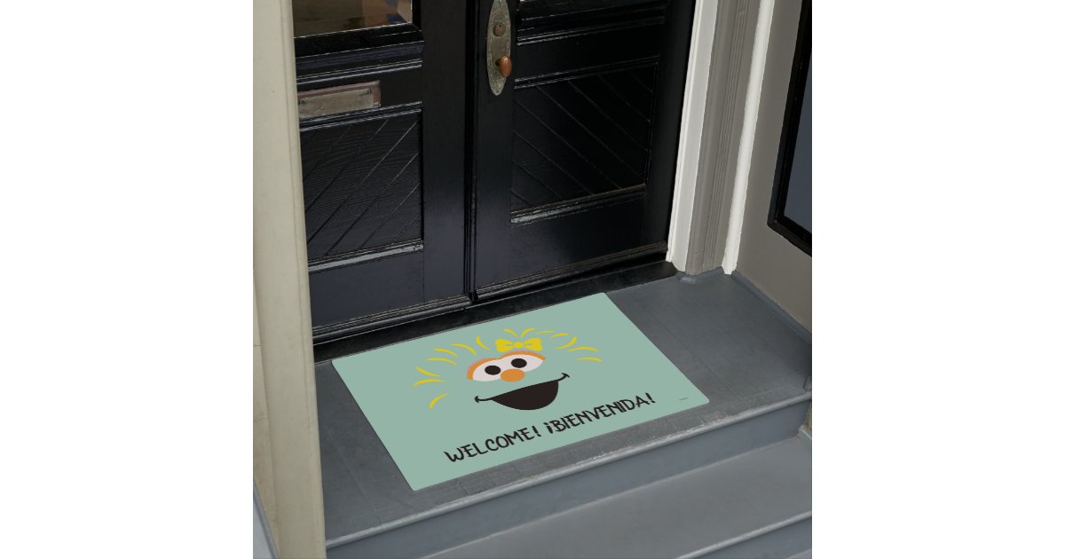 Sesame Street Rosita Face Art Doormat Zazzle 