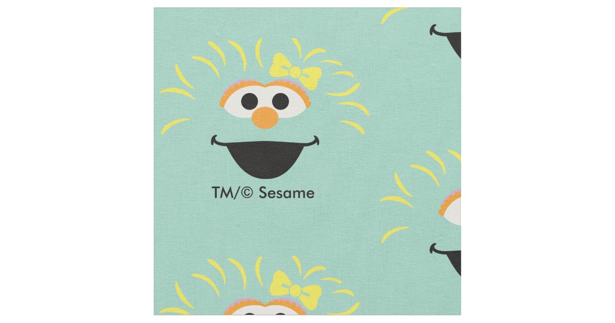 Sesame Street Rosita Face Art Fabric Zazzle 