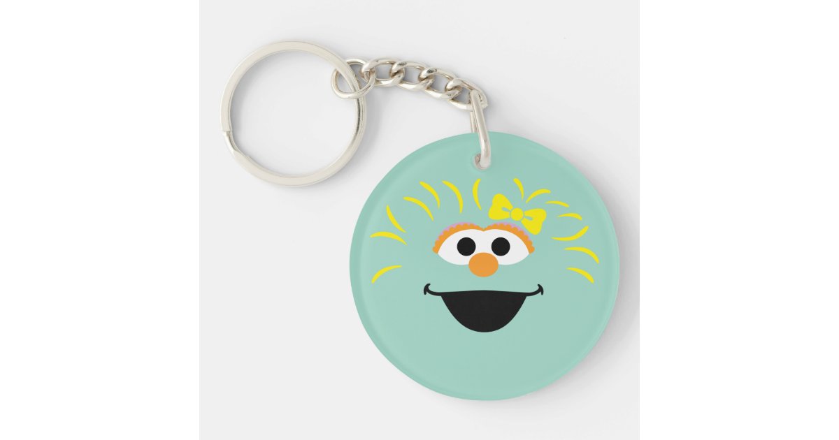 Sesame Street Rosita Face Art Keychain Zazzle 