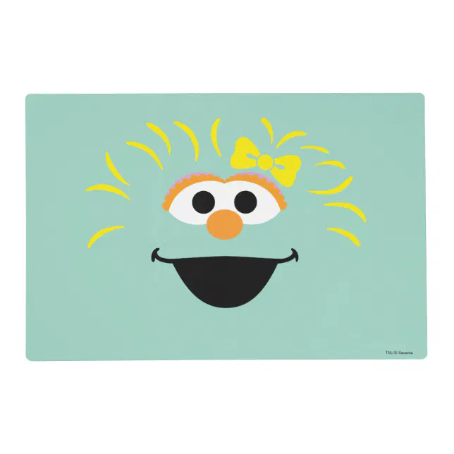 Sesame Street Rosita Face Art Placemat Zazzle 