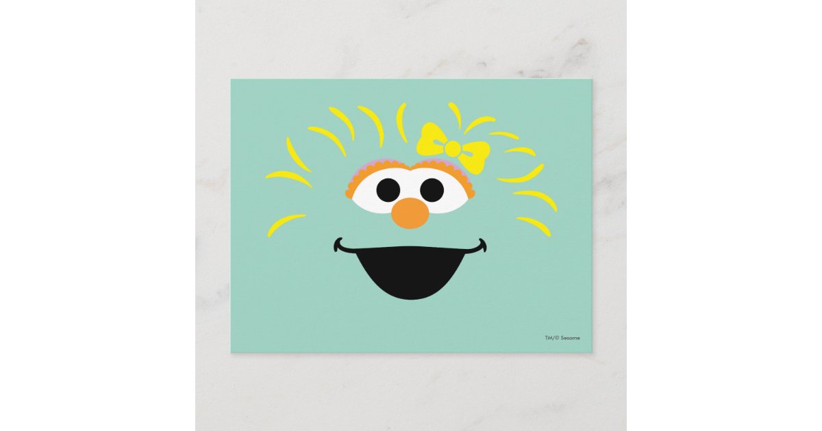 Sesame Street Rosita Face Art Postcard Zazzle 