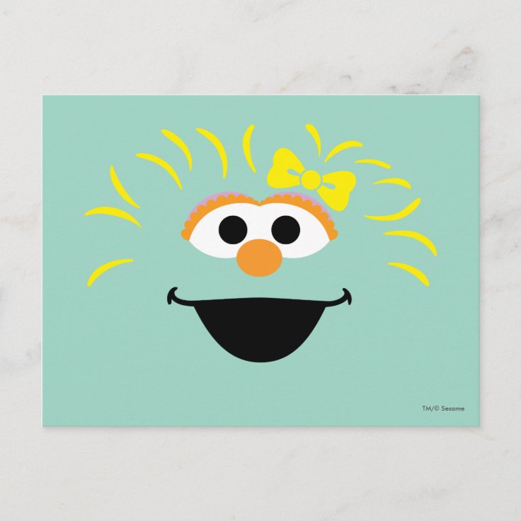Sesame Street Rosita Face Art Postcard Zazzle 