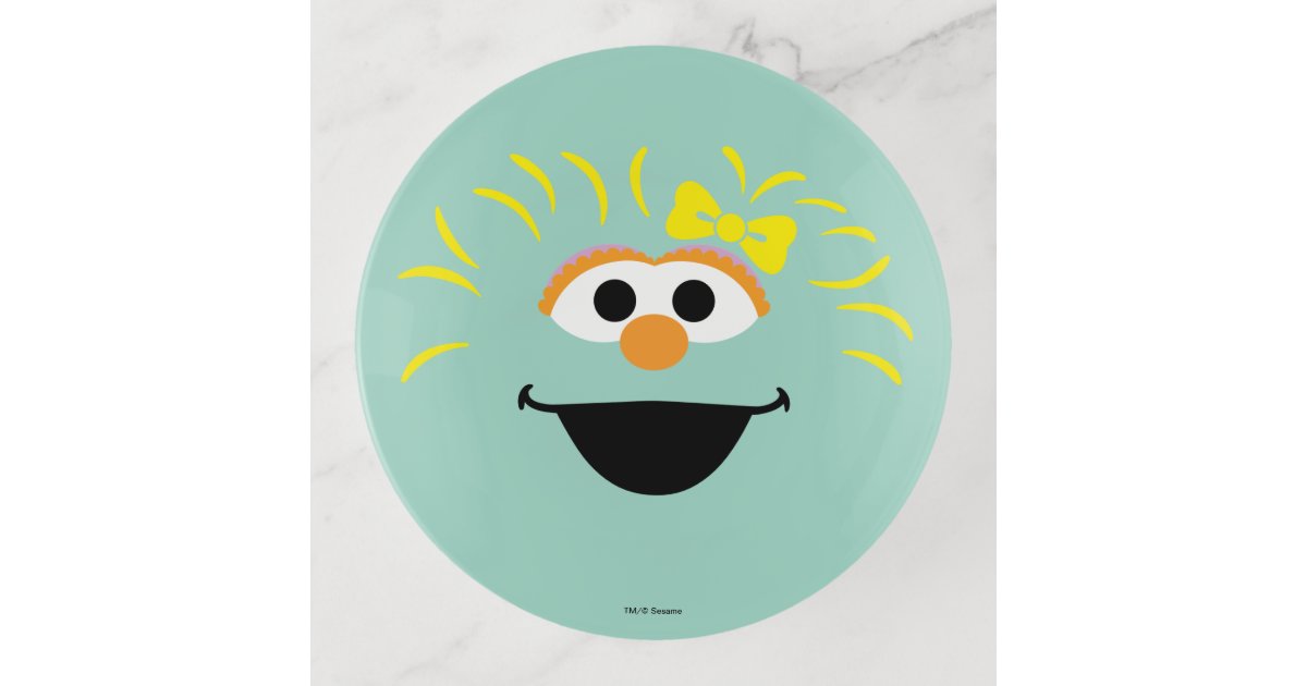 Sesame Street Rosita Face Art Trinket Tray Zazzle 
