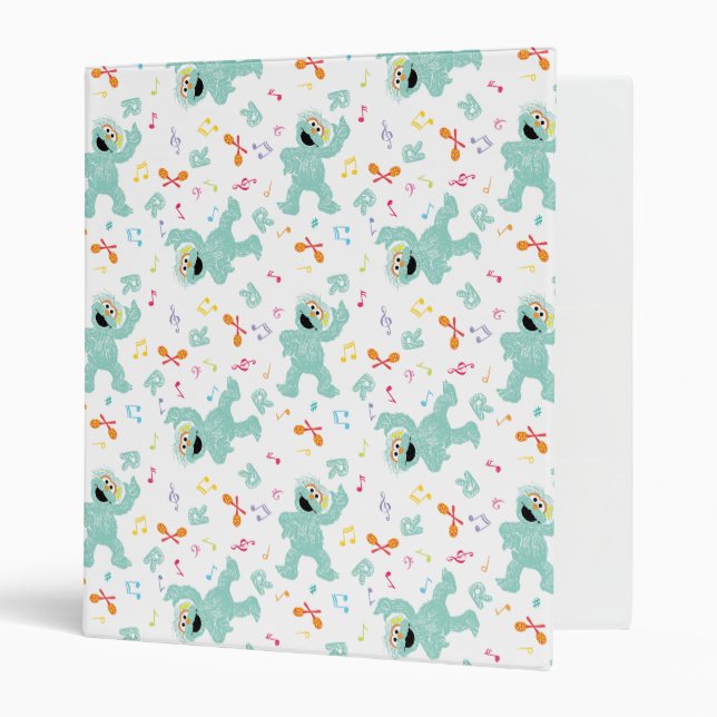 Sesame Street | Rosita Music Scribble Pattern 3 Ring Binder (Front/Inside)