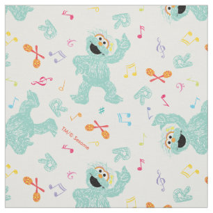 Sesame Street Rosita Music Scribble Pattern Fabric