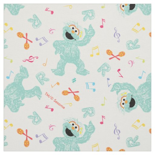 Sesame Street | Rosita Music Scribble Pattern Fabric