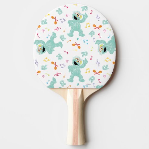 Sesame Street  Rosita Music Scribble Pattern Ping Pong Paddle