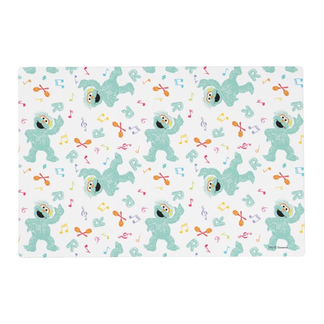 Sesame Street | Rosita Music Scribble Pattern Placemat (Front)