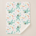 Sesame Street | Rosita Music Scribble Pattern Sherpa Blanket