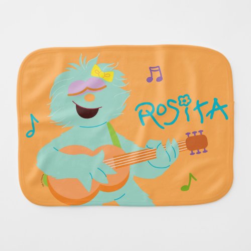 Sesame Street  Rosita Playing Guitar Baby Burp Cloth