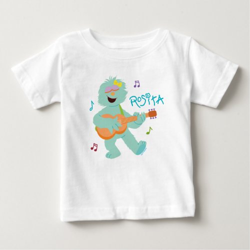 Sesame Street  Rosita Playing Guitar Baby T_Shirt