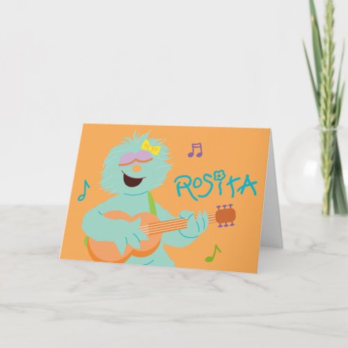 Sesame Street  Rosita Playing Guitar Card