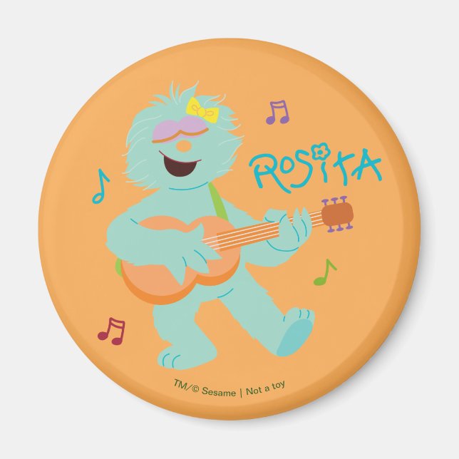 Sesame Street | Rosita Playing Guitar Magnet (Front)