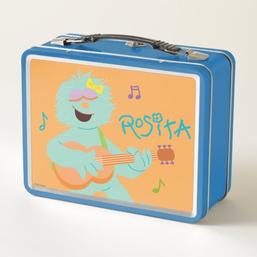 Sesame Street  Rosita Playing Guitar Metal Lunch Box