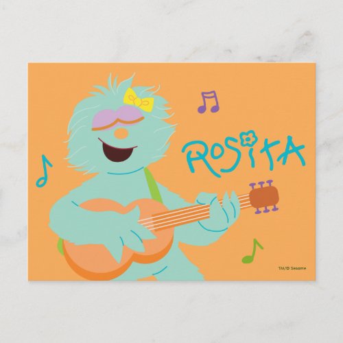 Sesame Street  Rosita Playing Guitar Postcard
