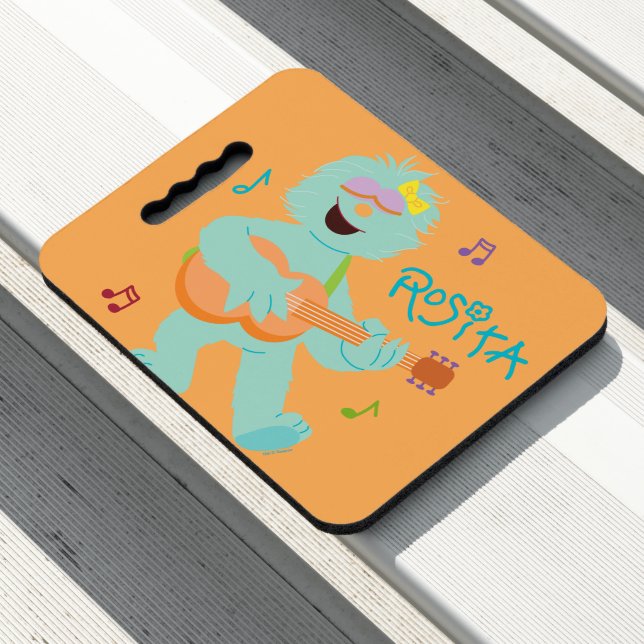 Sesame Street | Rosita Playing Guitar Seat Cushion (In Situ)