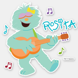 Sesame Street   Rosita Playing Guitar Sticker